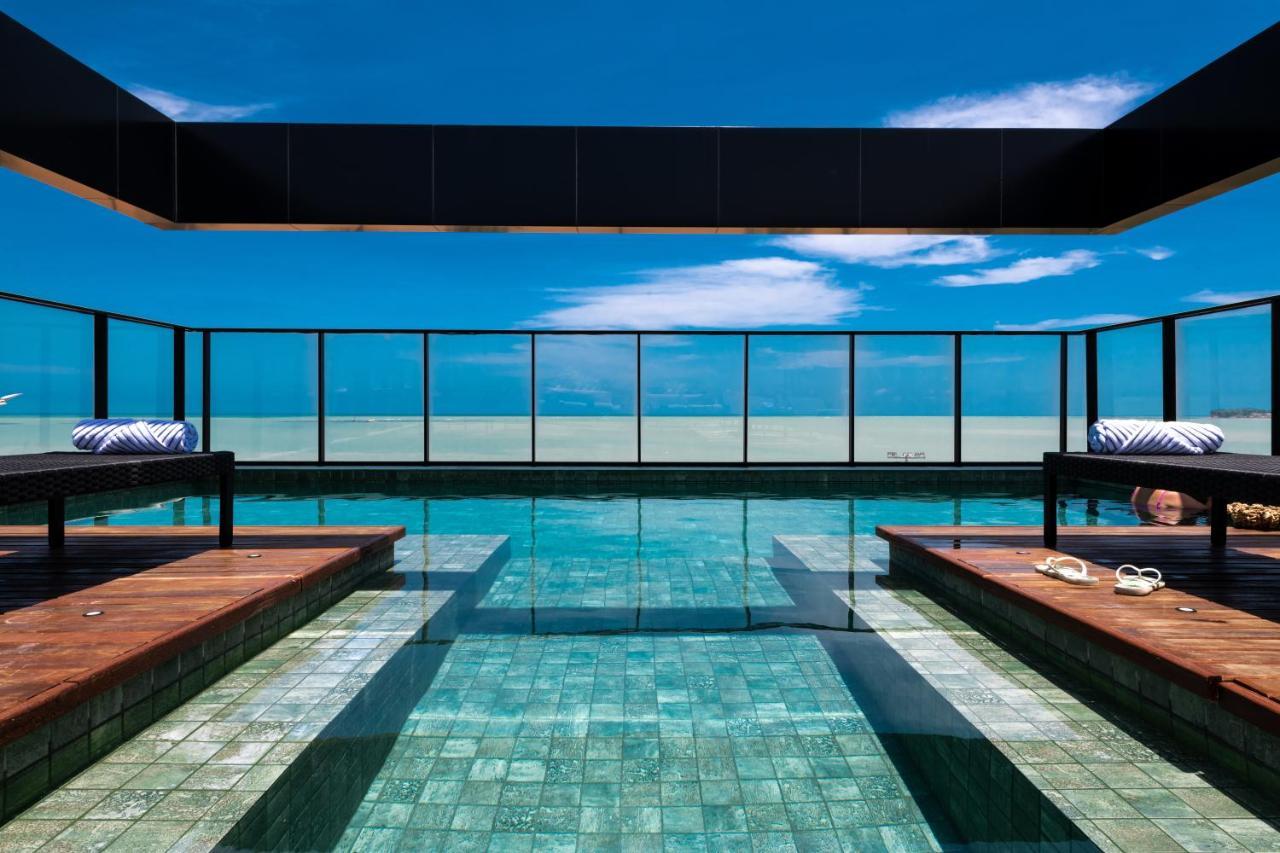 Ba'Ra Hotel João Pessoa Екстериор снимка The rooftop pool at the hotel